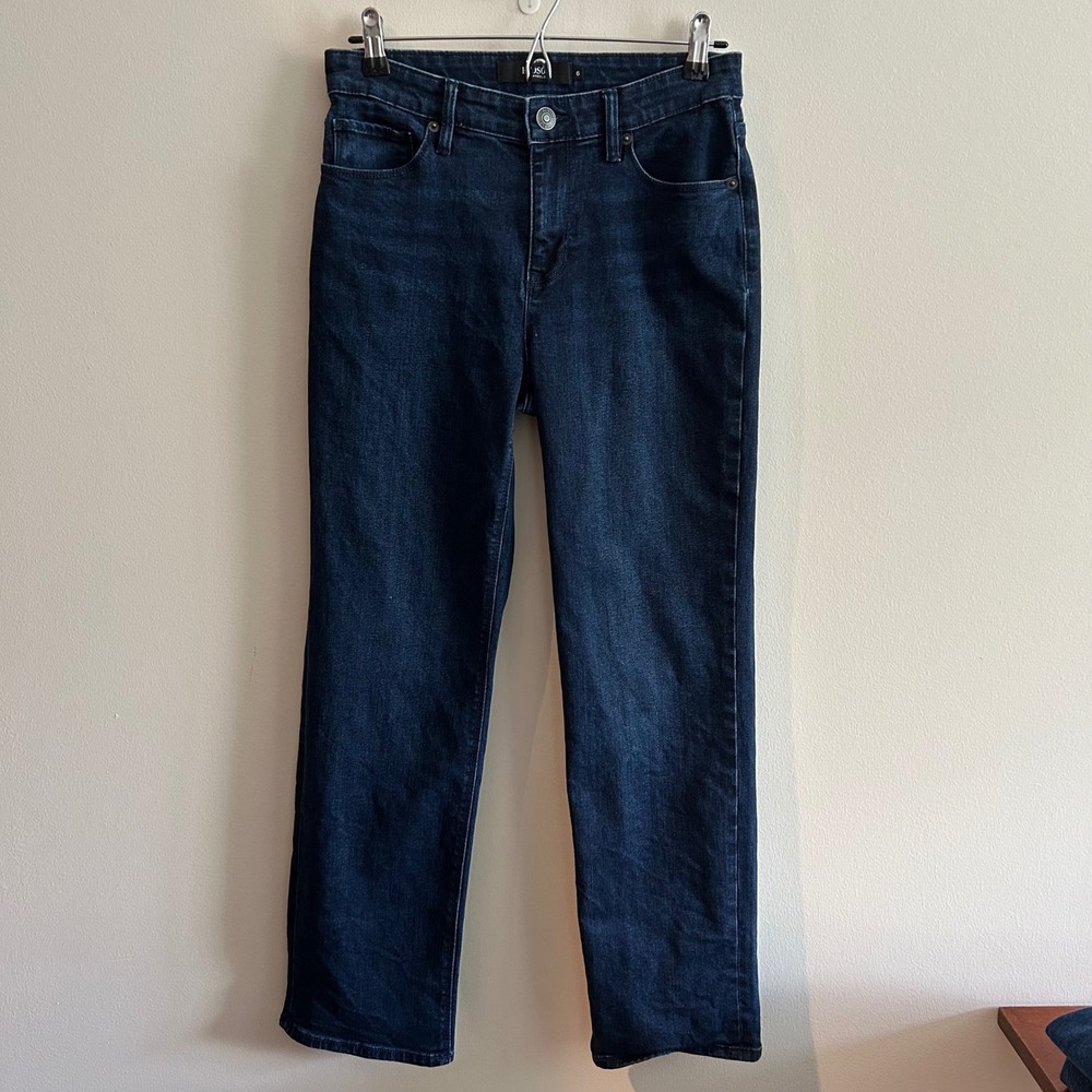 Hudson Jeans Straight Leg Dark Indigo Size 6 Stretch Denim